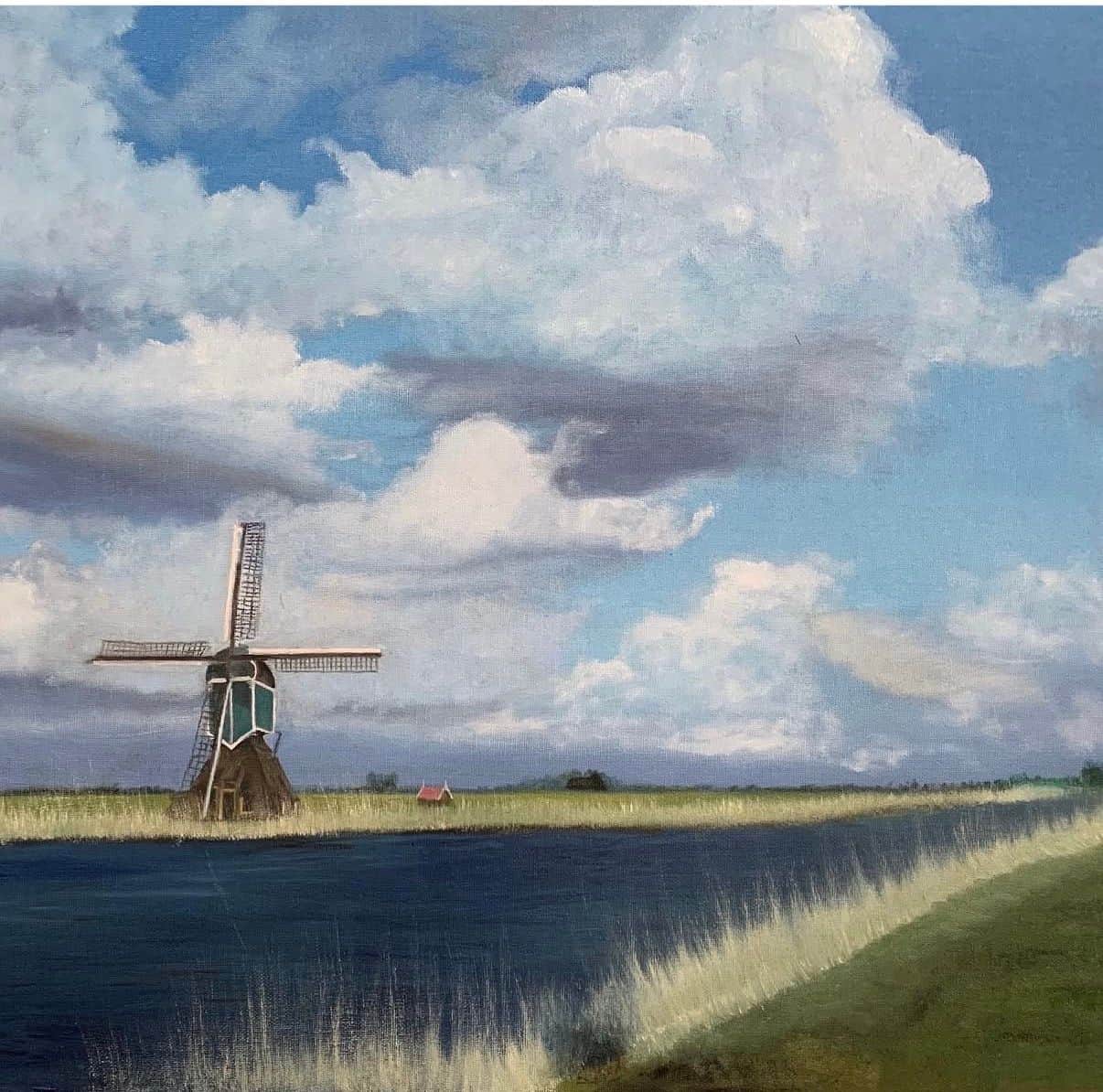 Landschap met molen